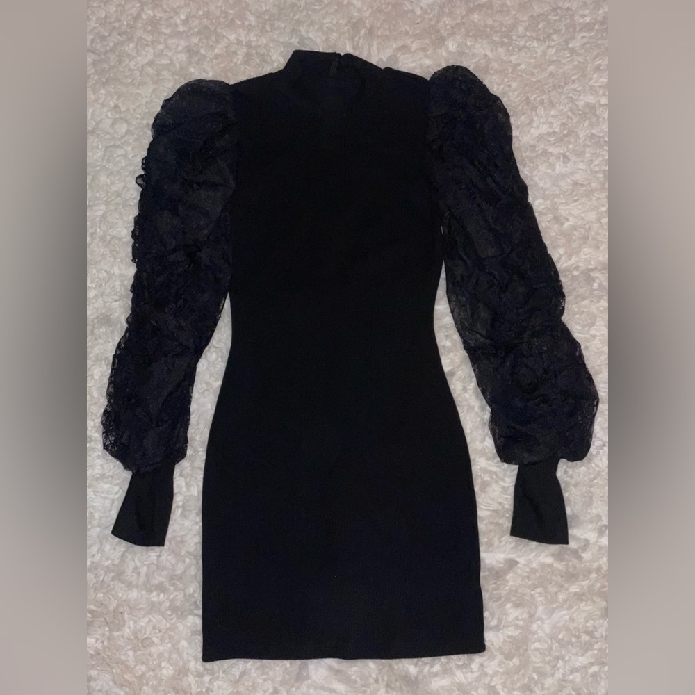 AKIRA Gently Worn Sweater Dress Statement Sleeves
